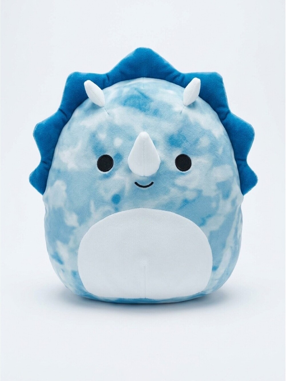Squishmallows Blue Tie Dye Triceratops Dinosaur Plush 8" Kellytoy Jazwares 2022